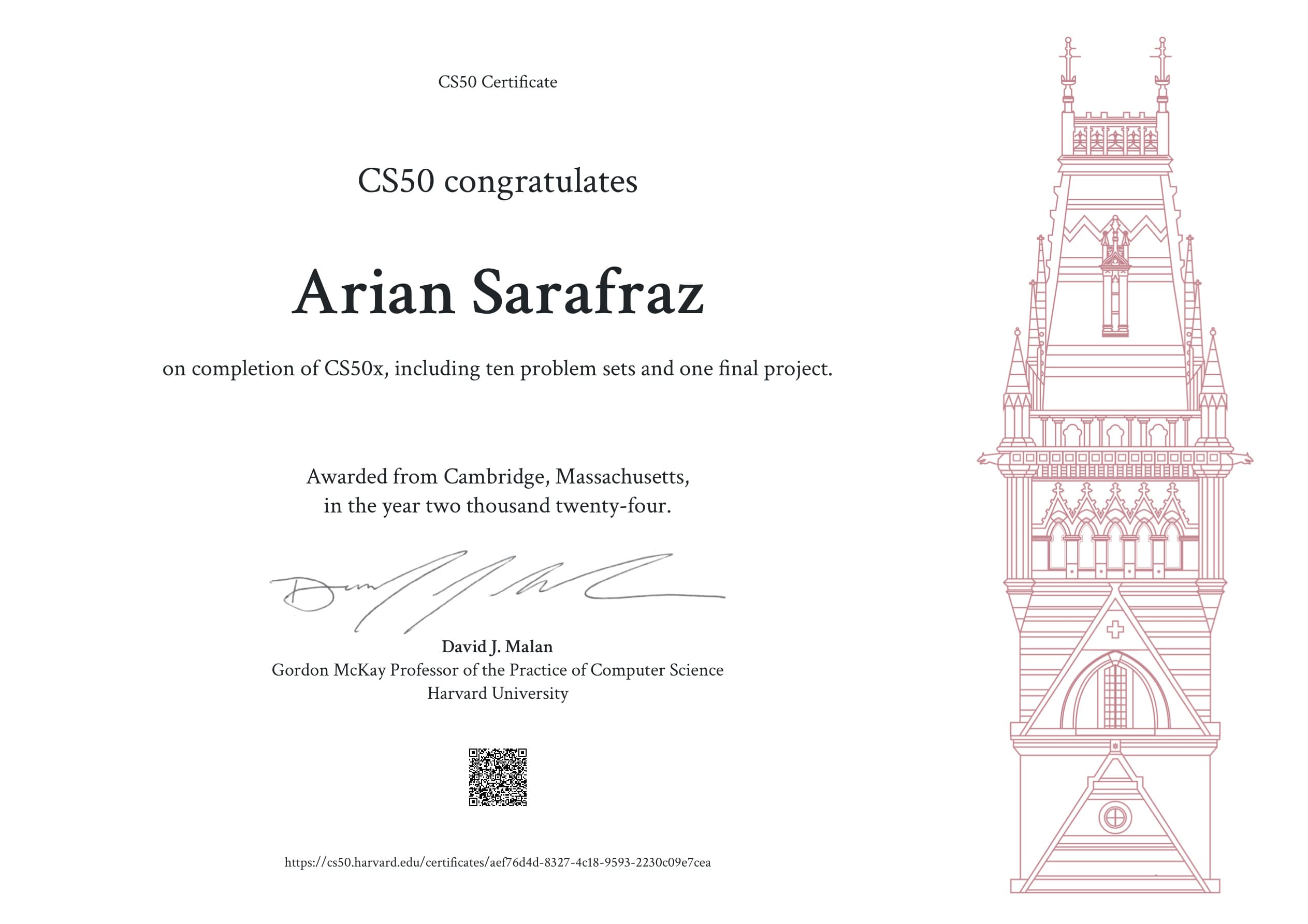 CS50x: Harvard University
